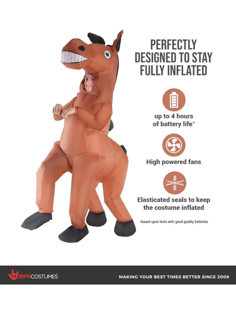 Giant Inflatable Horse Costume for Adults | Fun Party Outfit & Dress-Up